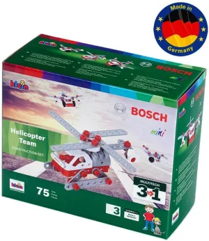 Theo Klein 8791 Bosch 3 in 1 Helicopter Team Construction Set