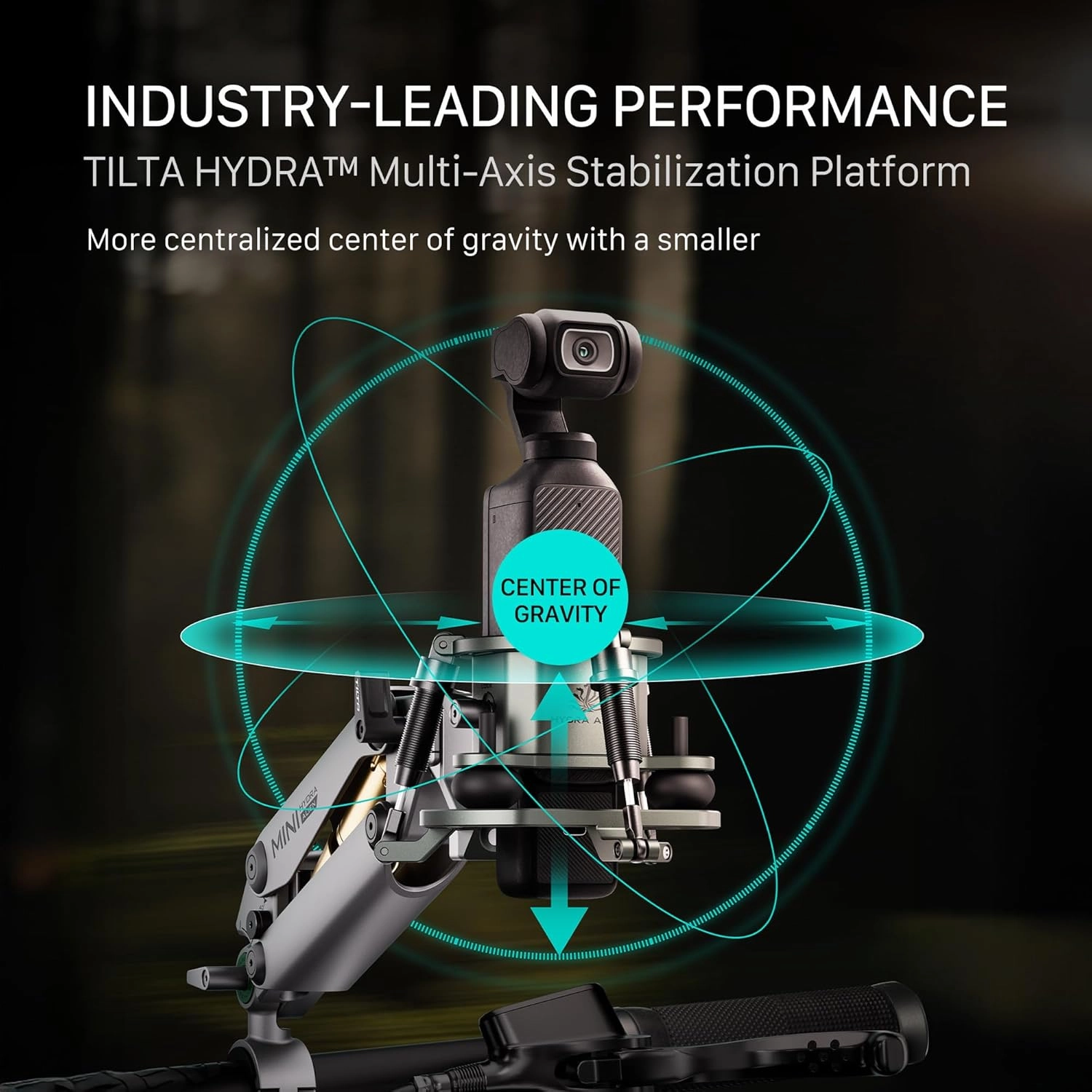 Tilta Hydra Alien Mini Master Kit – Desert Beige | for Vehicle-Mounted Cinematography | Compatible with DJI Action 3/4, Pocket 3, Insta360 X4/X3 | Hydraulic Damping | Shock Absorbers HDA-T15-E-DB