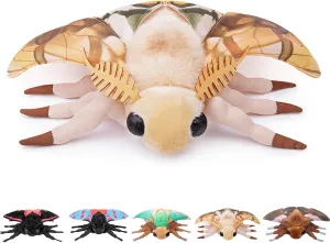 Tiny Heart Simulation Dead Leaf Moth Plush Toy 10.62inch Soft Realistic Dead Leaf Moth Stuffed Animal Plush Toy for Kids Insect Lovers Boys and Girls Toys Home Decoration Brown