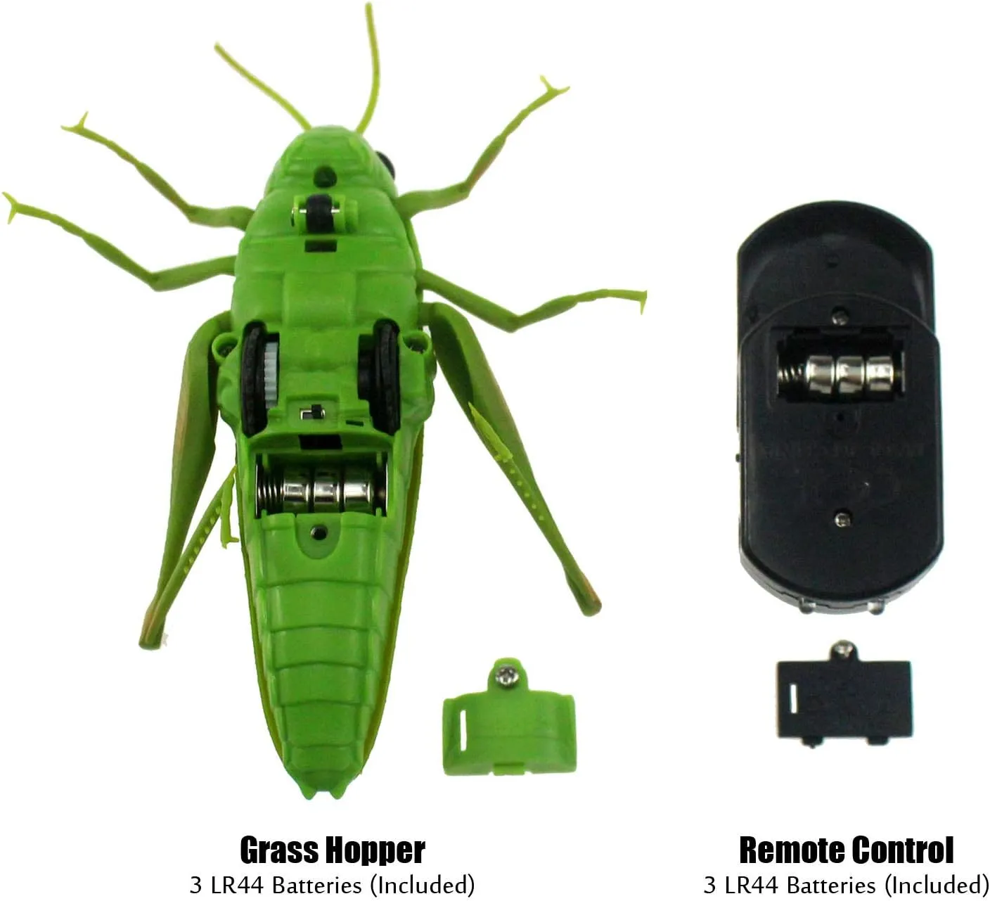 Tipmant RC Grasshopper Remote Control Grass Hopper Animal Toy Electronic Locust Fake Insect Car Vehicle Kids Birthday Gifts