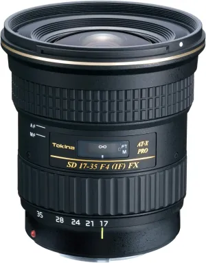 Tokina F/4 at-X Pro fx Lens for Canon, AF-X 17-35mm