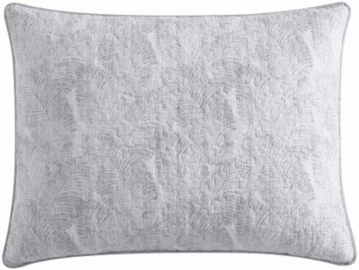 Tommy Bahama - King Quilt Set, Reversible Cotton Bedding with Matching Shams, Pre-Washed for Added Softness (Distressed Water Leaves Grey, King), Grey/White