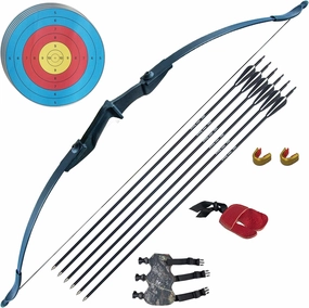 Tongtu Recurve Bow Right and Left Handed,Takedown Bow and Arrows for Adult & Youth Beginner 30lb 40lb Traditional Archery Bows Set with 6pcs Arrows…