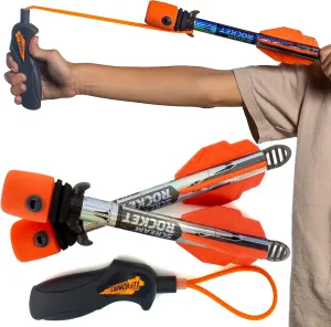 Toy Rocket Launcher for Kids: Slingshot Rockets Outdoor Toys & Beach Games - Water Summer Birthday Gifts for Boys & Girls All Ages 8 & Up - Pool Toys & Boy Gifts for 8 9 10 11 12 Year Old Gift Ideas