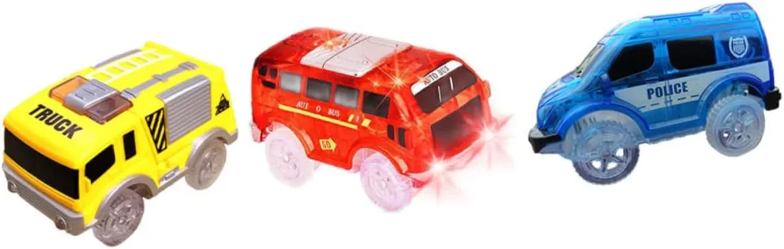 Track Car Toy for Children Boys and Girls Racing Car Night Light No Battery