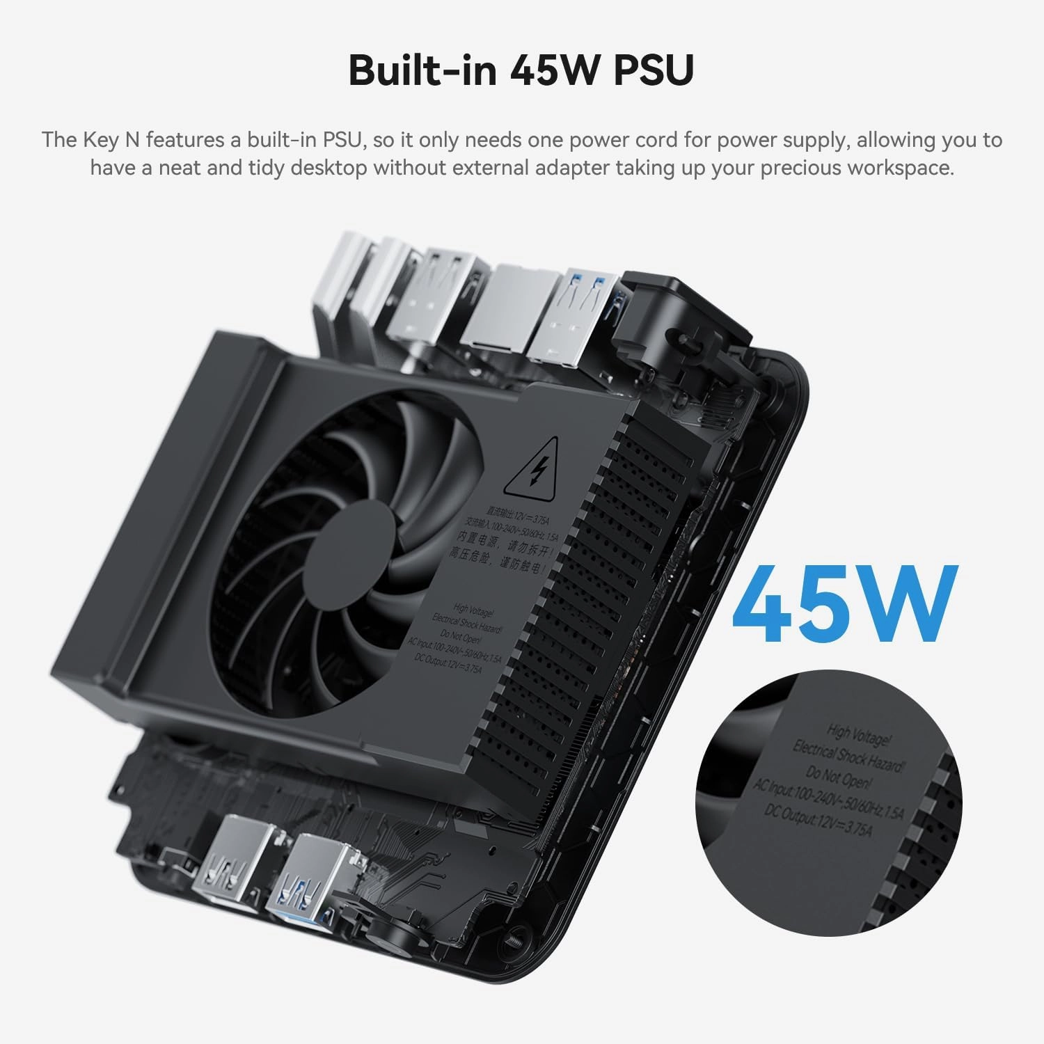 TRIGKEY KEY-N95 Mini PC, Intel Alder Lake N95 (4C/4T, Up to 3.4Hz) 8G DDR4 256G SSD Mini Computers, Intel N95 Mini PC Support Dual Display 2*HDMI, 1000MB/S Ethernet, WiFi-5, BT5.0