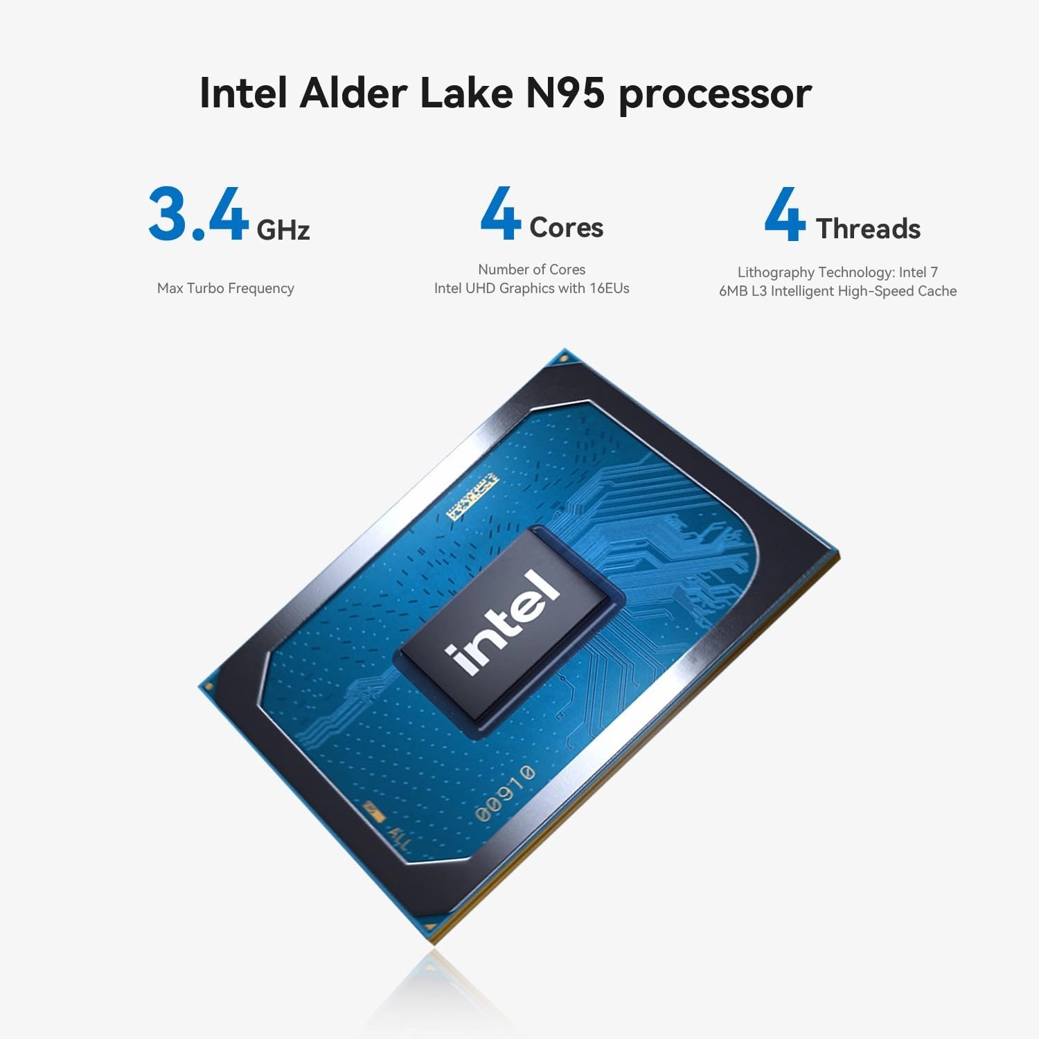 TRIGKEY KEY-N95 Mini PC, Intel Alder Lake N95 (4C/4T, Up to 3.4Hz) 8G DDR4 256G SSD Mini Computers, Intel N95 Mini PC Support Dual Display 2*HDMI, 1000MB/S Ethernet, WiFi-5, BT5.0