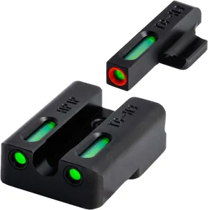 Truglo TFX PRO Handgun Sight, Glowing Shock Proof Tritium and Fiber Optic Night Sight for Handguns, Compact, Durable, and Snag Free Sight