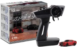 Turbo Drift RC Racing Car, C75 1/76 2.4G RC 3CH Electric Rear-Drive 4WD High Speed Sport Car Remote Control All Terrain Racing Car Toy Gifts for Beginner Boys Adults - RTR Version