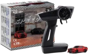 Turbo Racing C75 1/76 2.4G RC 4CH Electric Rear-Drive Racing Car Model, Mini Desktop RC Car Model, Creative Remote Control car Toy Gift (RTR Version)