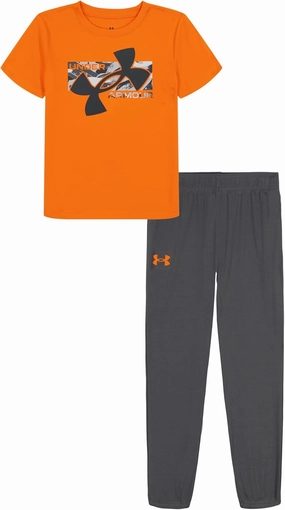 Under Armour boys Short Sleeve Tee and Jogger Set