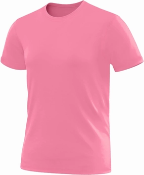 URBAN BUCK Neon High Visibility Lightweight Running Mens Shirt - Workout Swim UPF50  Basic Short Sleeve Sun T-Shirt for Men