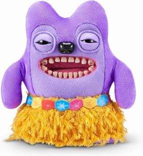 Vacay Vibes by ZURU, Funny Ugly Monster, Plush, Collectible, Toy (Greedy Grinner - Purple)