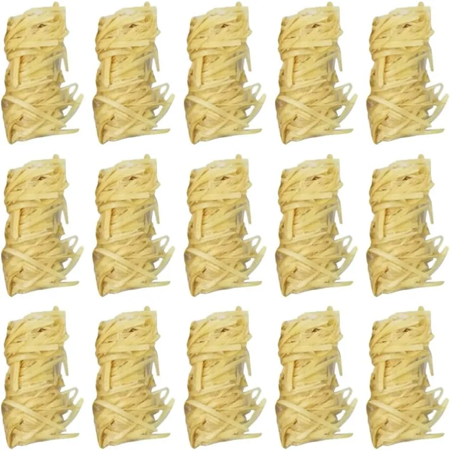 VANZACK Natural Firelighters Set 50pcs Carbon Wax Sticks for Campfires Grill Grates Firelighters