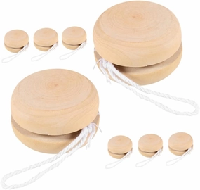 VANZACK 8pcs Wooden Balls Blank DIY Playthings for Safe Wood Crafting Creative Painting Fun for Birthday Present Educational Activity