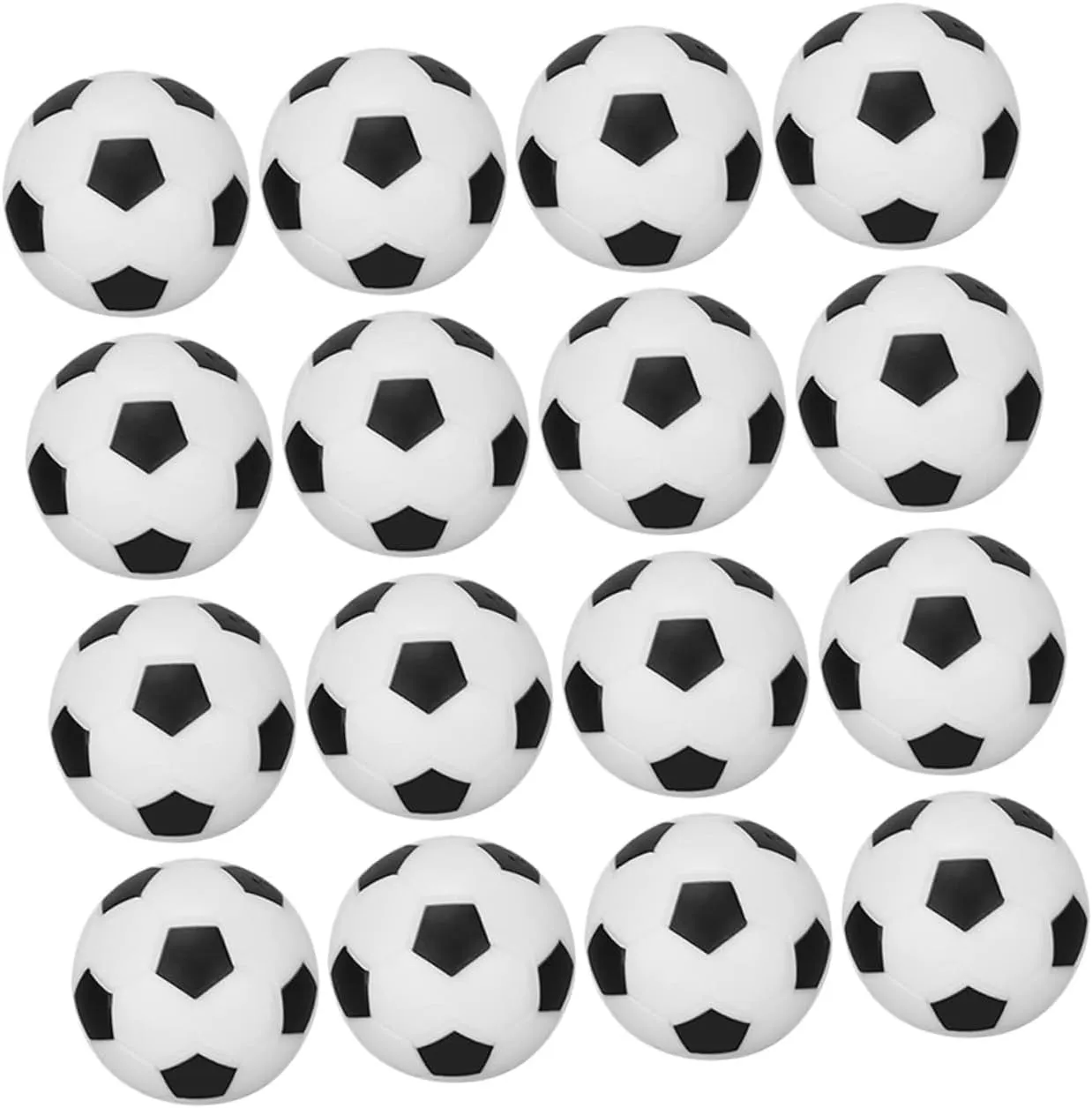 VICASKY 30pcs Miniature Soccer for Dollhouses Cute Football Decor Accessory for Boys and Girls Playhouses Themed Parties