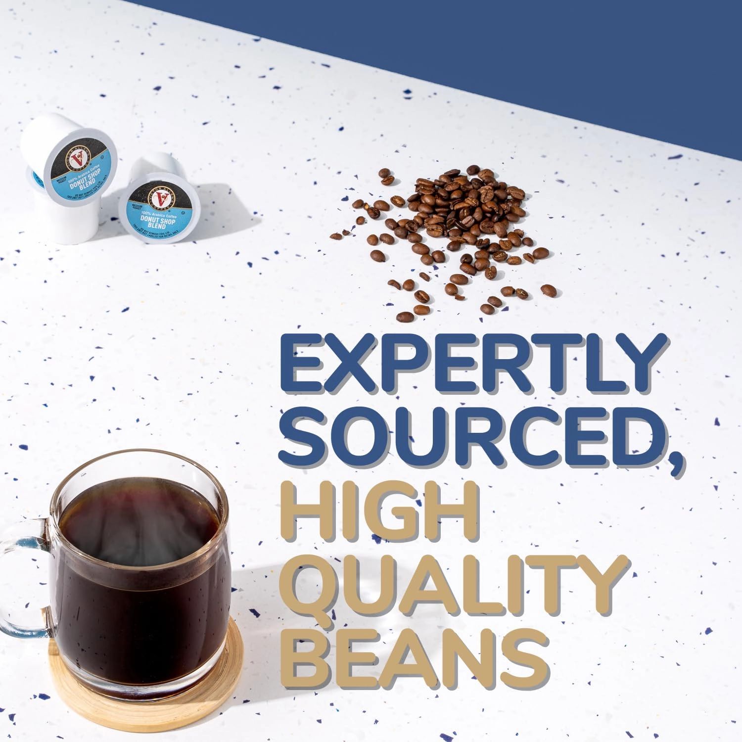 Victor Allen's Coffee Variety Pack (Morning Blend, 100% Colombian, Donut Shop Blend, French Roast), 42 Count, Single Serve Coffee Pods for Keurig K-Cup Brewers