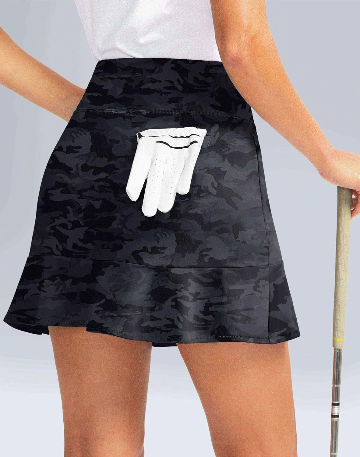 Viodia 16" Golf Skorts for Women High Waisted Tennis Skirt Athletic Skorts Skirts for Women Built-in Shorts with 5 Pockets