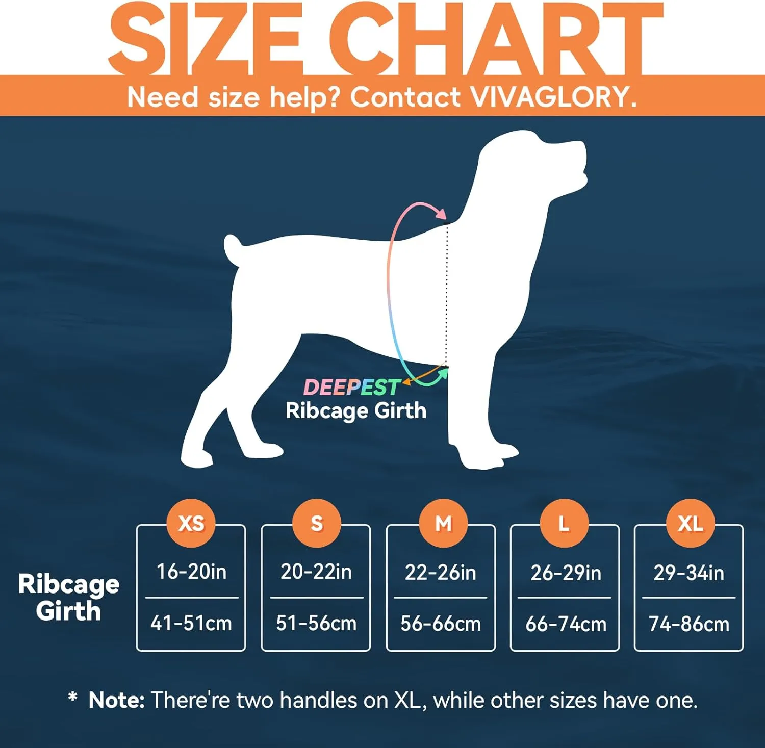 VIVAGLORY Neoprene Dog Life Jacket Dog Life Vest for Boating Hunting & Swimming, Lightweight with Leash Ring, L, Blue Wave