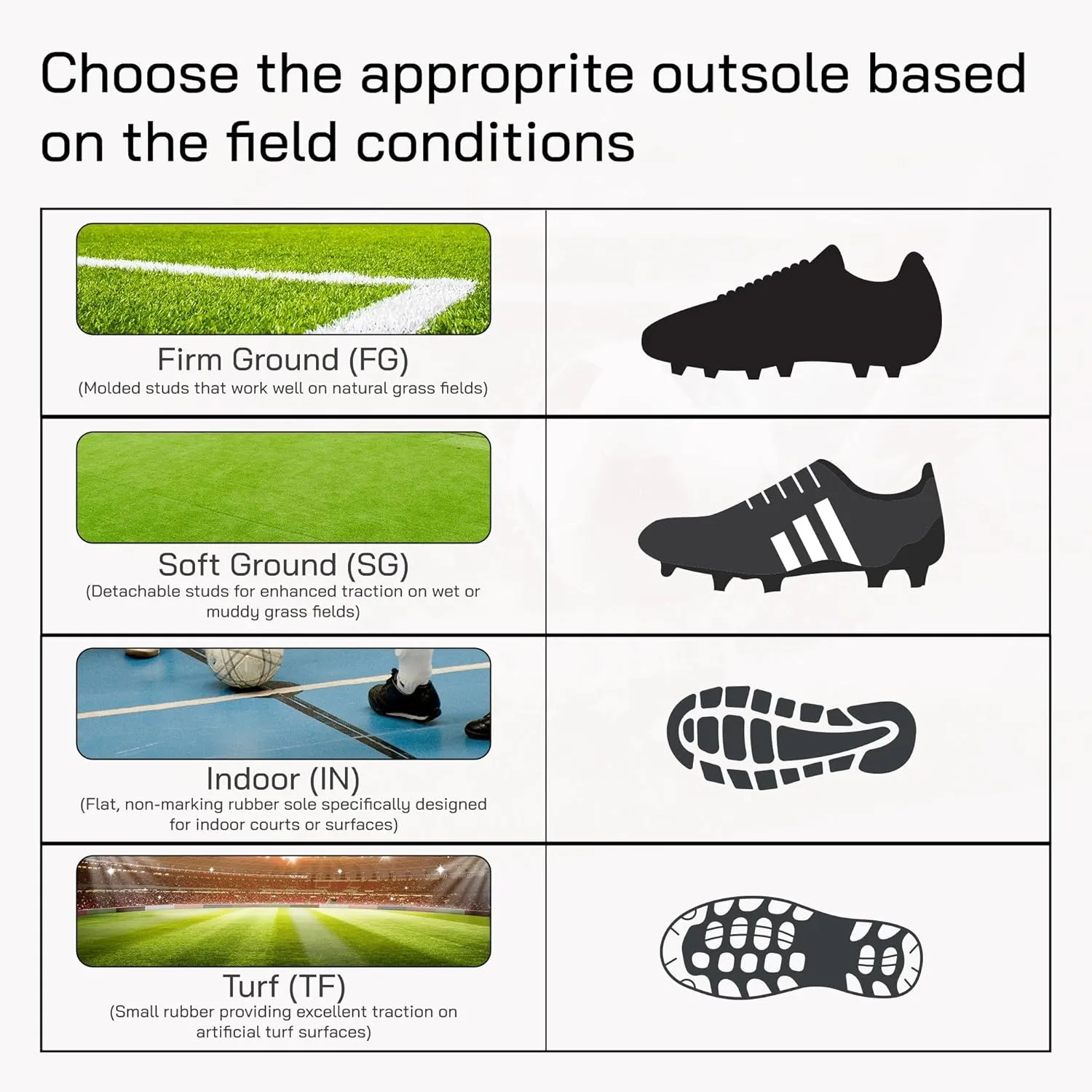 Vizari Soccer Cleats Boys Girls | Youth Firm Ground Football Shoes | Athletic Outdoor Training & Match