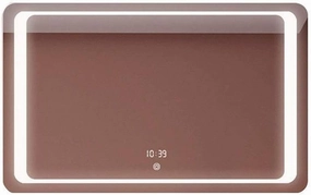 Wall Mounted Fogless Vanity Makeup Mirror with Bright LED Lights Wall Mirror Bathroom Stepless Dimming Touch Screen Switch (Color : White Light Size : 60CMx80CM) (Warm White Light 80CMx130CM)