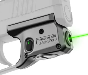 WARRIORLAND WLS-103G Green Beam Sight Designed to fit P365/ P365X/ P365XL, Green Sight with Power Indicator, Windage and Elevation Adjustment, P365 Green Beam WLS-103G