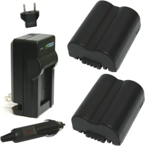 Wasabi Power Battery (2-Pack) and Charger for Leica BP-DC5, BP-DC5-E, BP-DC5-J, BP-DC5-U and Leica V-Lux 1