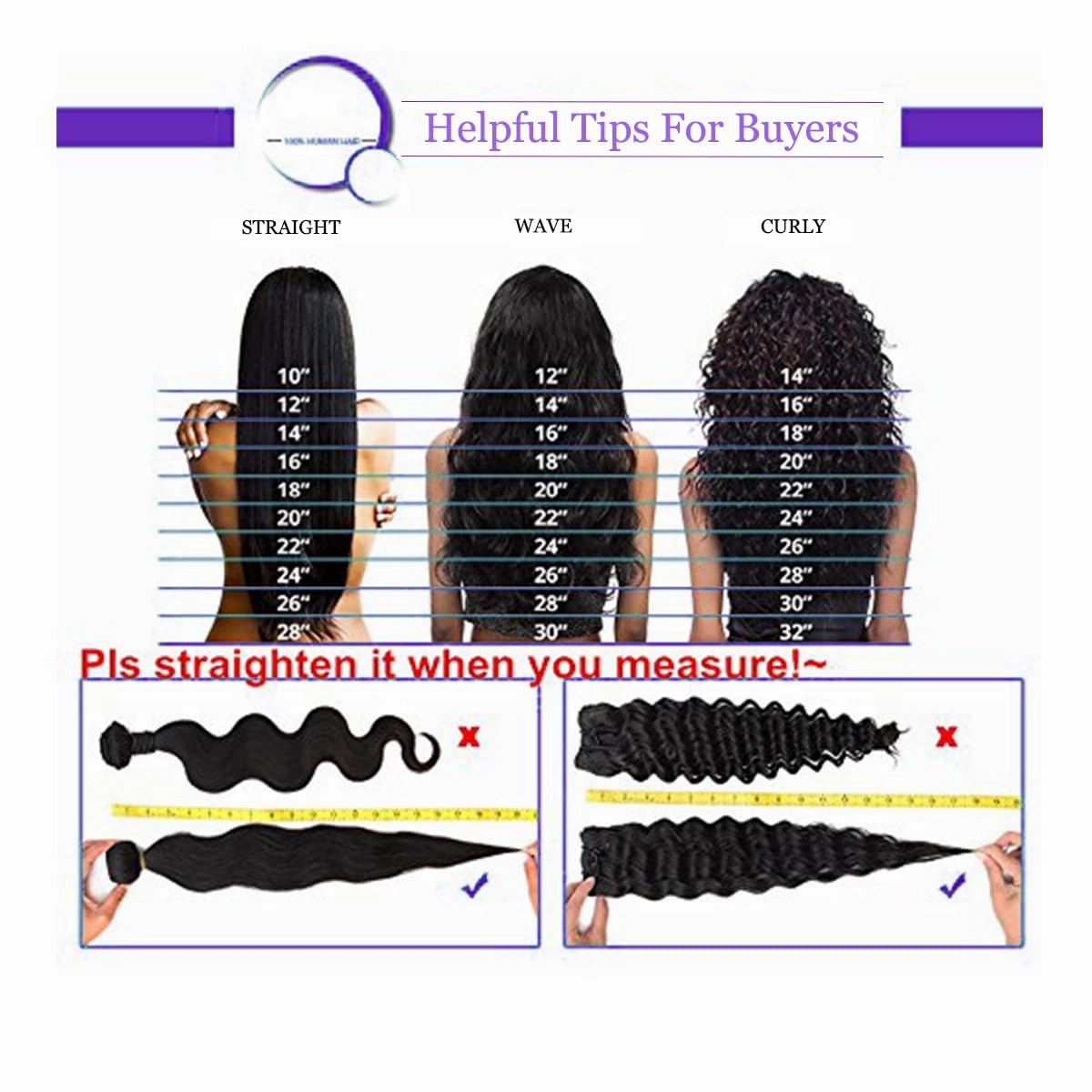 Water Wave Clip in Hair Extensions Human Curly Hair Natural Black 1B Double Weft for Black Women, Wave, 14 Inch 120 Gram