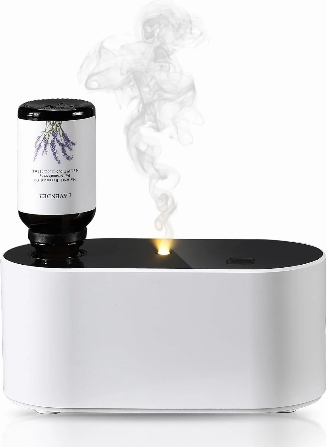 Waterless Diffuser for Essential Oil, Battery Operated Scent Air Aromatherapy Diffuser, Mini Portable Aroma Diffusers with 3 Mist Modes, Cycle Start, for 160 sq.ft Room Home Office Bedroom