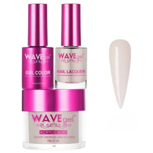 WAVEGEL Soak-Off Gel, Nail Lacquer & Acrylic/Dip Powder Matching Set - Princess Collection - #006 Natural Oatmeal