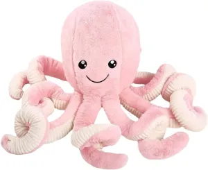 Wemi Lovely Simulation Stuffed Octopus Plush Toy Soft Pink Animal Doll Children Xmas Gifts Home Accessories