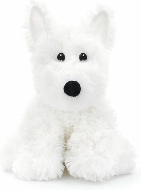 West Highland White Terrier Dog White Westie Puppy Stuffed Animals Plush Toys for Kids Girls Boys Baby Birthday Bedtime Gift, 12 inches