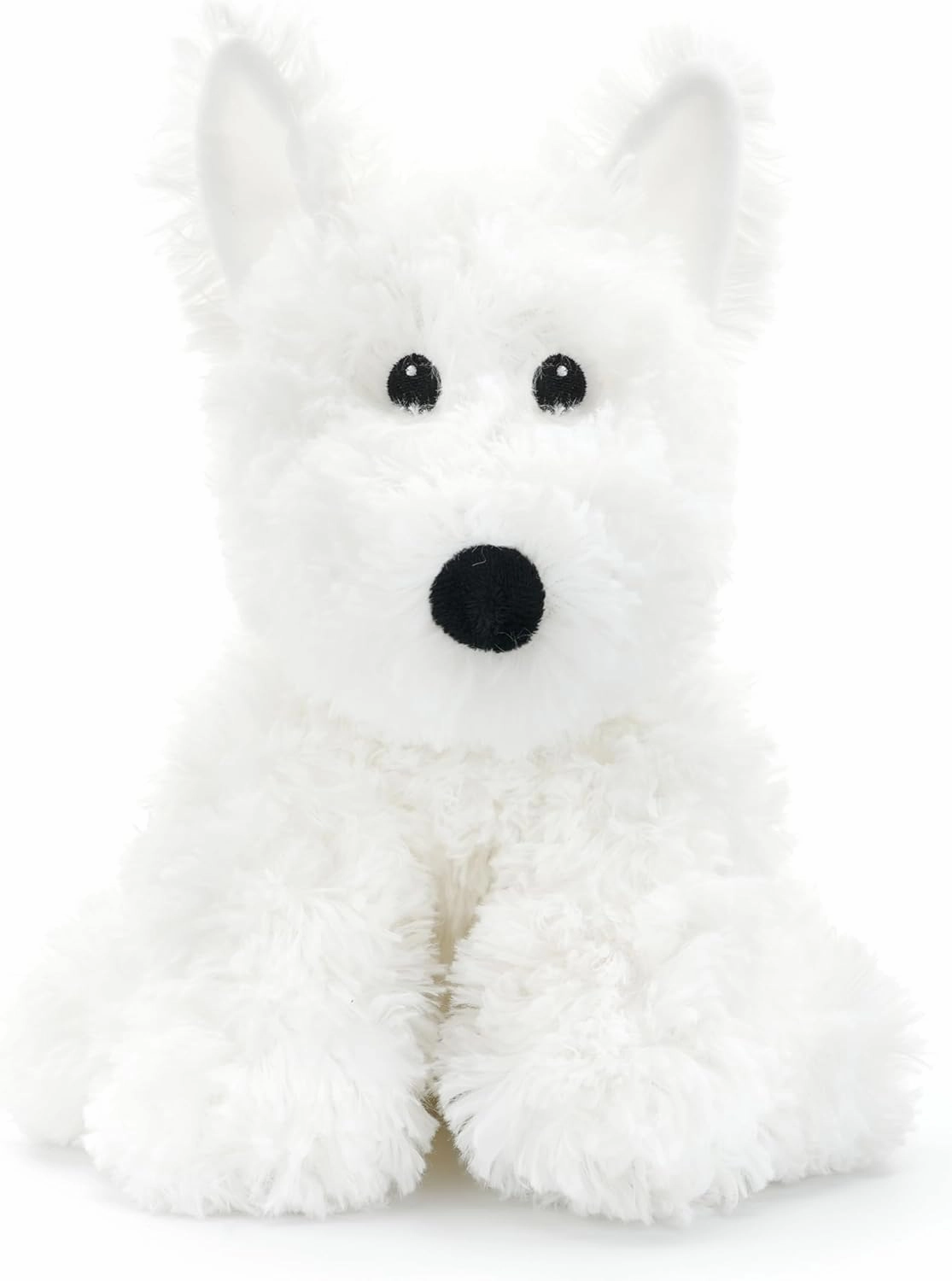 West Highland White Terrier Dog White Westie Puppy Stuffed Animals Plush Toys for Kids Girls Boys Baby Birthday Bedtime Gift, 12 inches