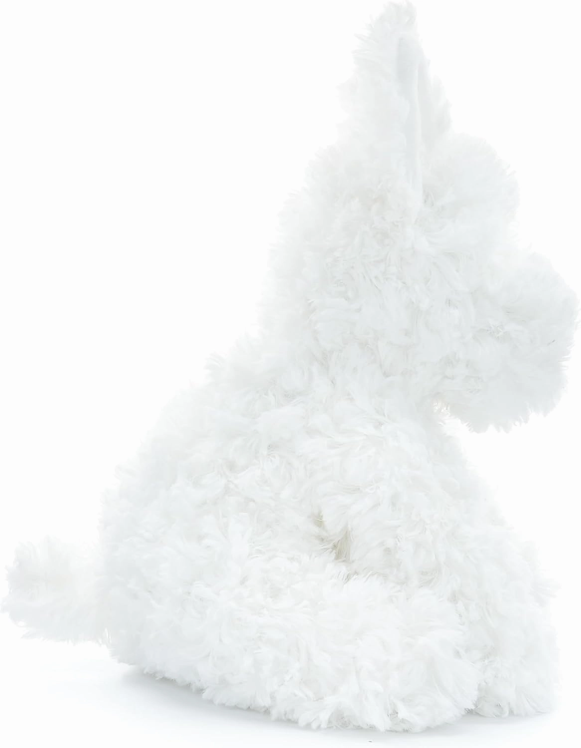 West Highland White Terrier Dog White Westie Puppy Stuffed Animals Plush Toys for Kids Girls Boys Baby Birthday Bedtime Gift, 12 inches