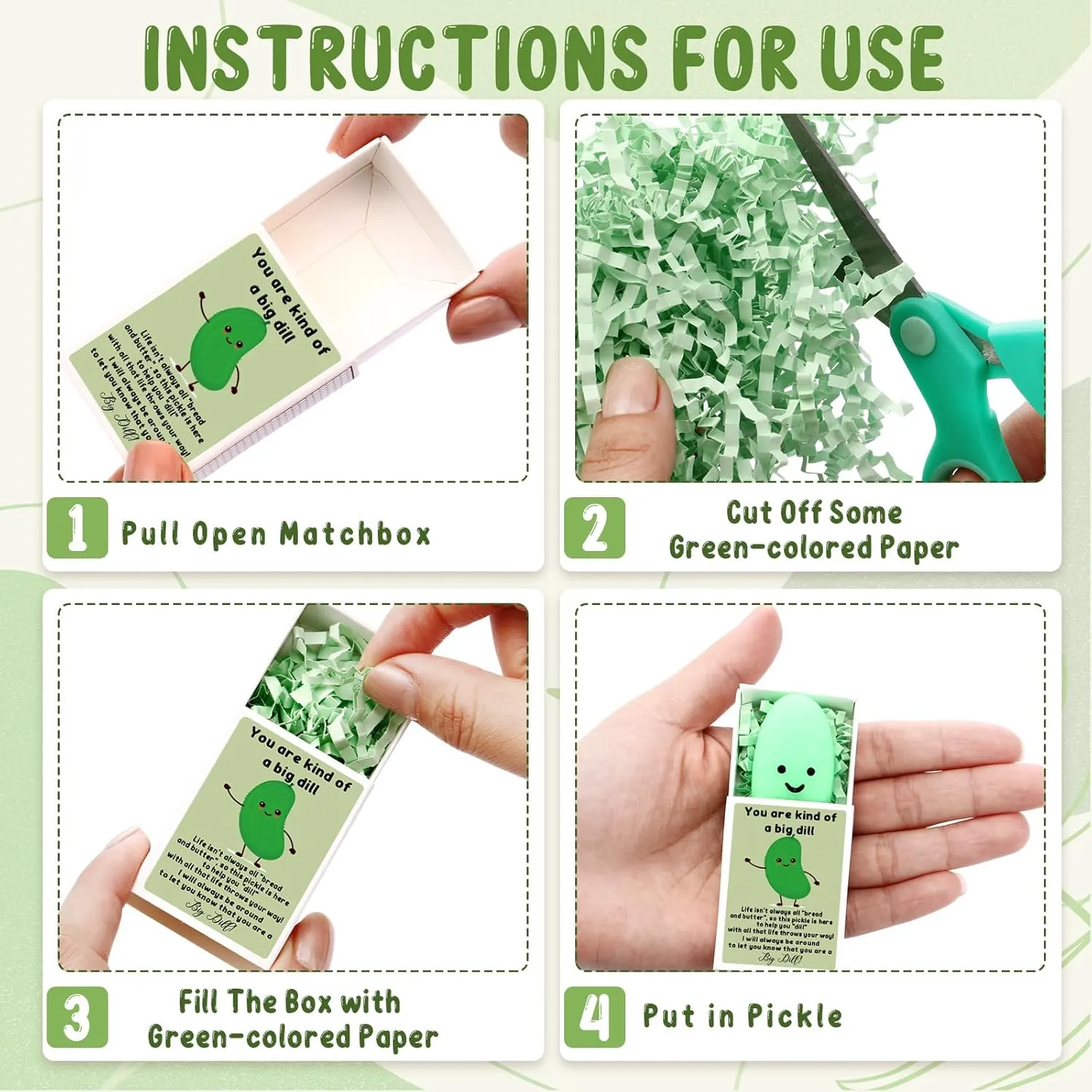 Wettarn 50 Sets Appreciation Pickle Gifts Cute Stress Balls with Support Gift Boxes Inspirational Party Favors for Employee Coworker Friends Office Positive Relief Toys