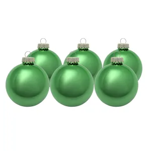 Whitehurst Shiny Glass Ball Ornaments - Box of 6