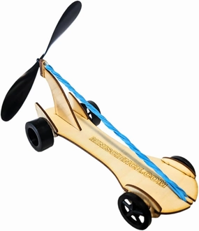 Wind Racer Propeller Car - Powered by Rubber Band Car Kit