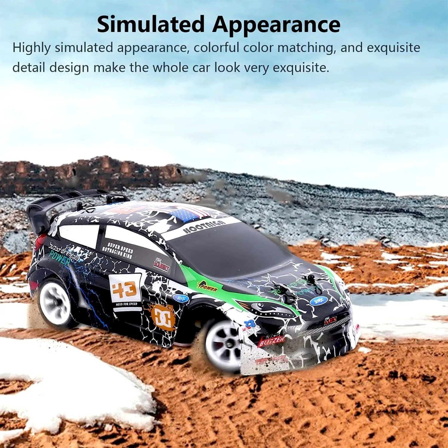 Wltoys K989 RC Drift Car 3pcs Upgraded 500mah Battery 1/28 RC Car 2.4G Remote Control Cars 4WD Tabletop Drift Rc Car 30km/h Mini Car for Kids Gifts