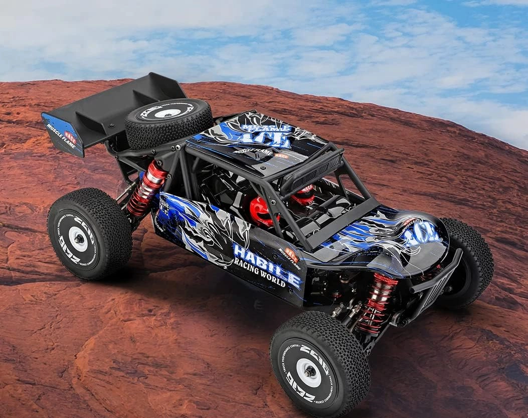 WLtoys High-Speed RC Car 124018 V2 1/12 4WD 55km/h High-Speed Off-Road Remote Control Drift Climbing RC Racing Car Adults,Kids Toys (124018 2200 3000)