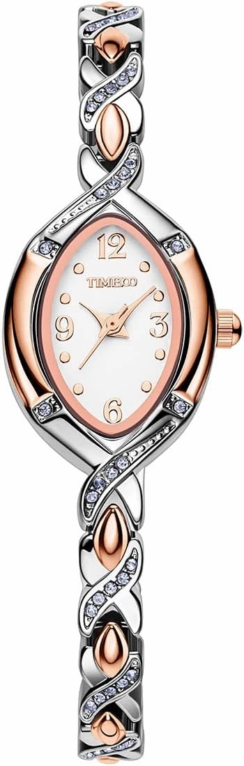Women's Bracelet Watches Ladies Quartz Wrist Watch with Green Dial Bezel with Crystals in Movement Bracelet Strap with Diamonds Waterproof