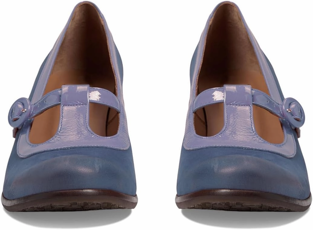 Women Vintage Low Kitten Heel Mary Jane Pumps Shoes Round Closed Toe Ankle T-Strap Dress Sandals 2" Stacked Heels Penny Loafers Buckle Nubuck Suede Work Office Fashion Dressy 4-11 M US