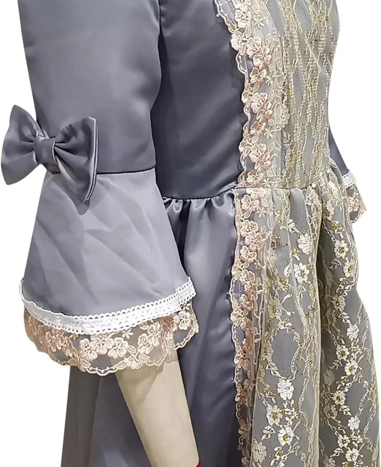 Womens Square Neck Lolita Dress Sweet Swing Princess Dress Lace Ruffle Maxi Dress Court Cosplay Victorian Ball Gowns