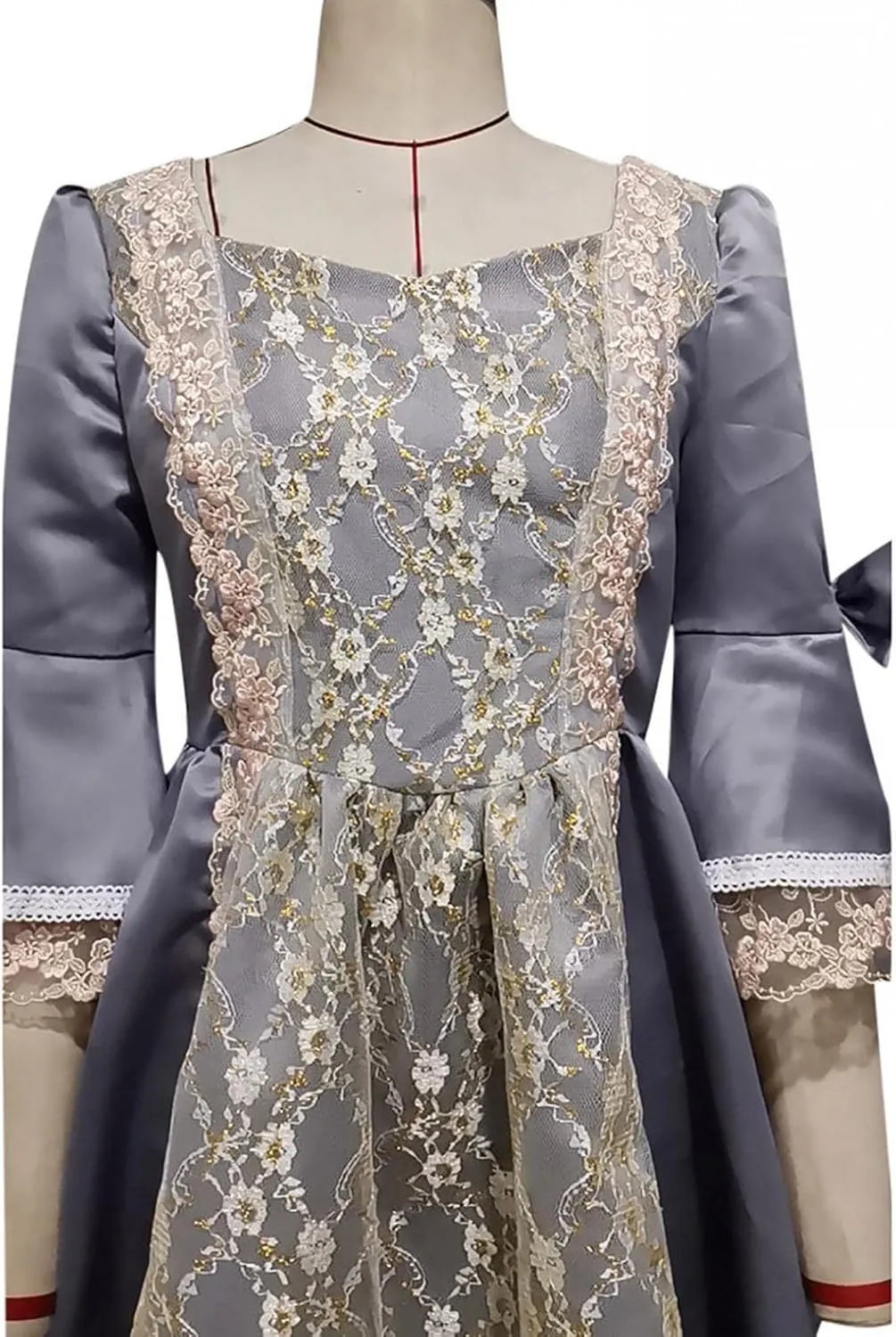 Womens Square Neck Lolita Dress Sweet Swing Princess Dress Lace Ruffle Maxi Dress Court Cosplay Victorian Ball Gowns