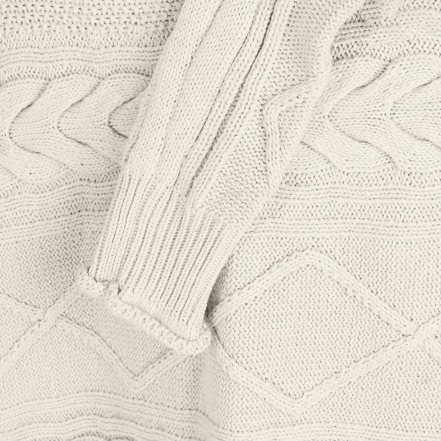 Womens Fall Clothes Fisherman Cable Knit Sweater Mock Neck Lantern Sleeve Knit Top Comfy Clothes for Flying