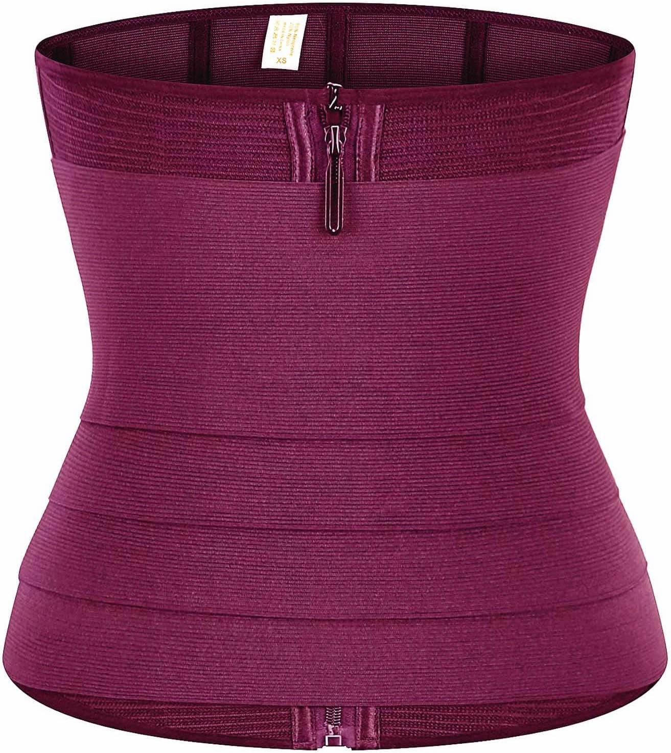 Womens Waist Trainers Underbust Corsets Top with Belt Body Shaper Bustier Workout Exercise Training Shapewear Bodice