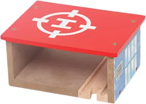 Wooden Train Accessories,Railway Accessories Building Road and Railway Parts,Railway Train Playset,for Girls Boys Children, Airport Parking lot