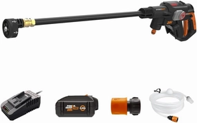 Worx Nitro Hydroshot 20V 710PSI Light-Duty Electric Pressure Washer with Brushless Motor Cordless, Lightweight, 5-in-1 Portable Power Cleaner, Power Share Compatible – Battery & Charger Included