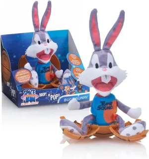 Wow! PODS Stuff Space Jam: A New Legacy Drop 'n Pop Bugs Bunny | Basketball Toy with Pop-up Plush | Official Film Collectables, Toys and Gifts for Boys and Girls, Aged 5 
