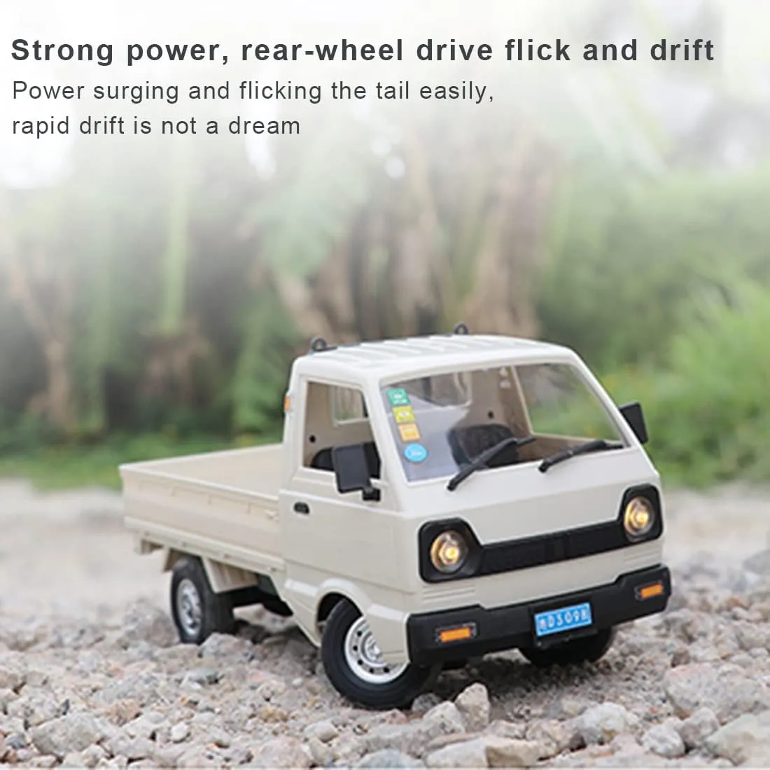 WPL D12 1/16 RC Truck, 2.4G Mini Truck RC Off-Road Truck Mini-Van, Remote Control Truck RC Off-Road Car, RC Rock Crawler Truck RC Climber RC Buggy Model Gift for Adults -RTR