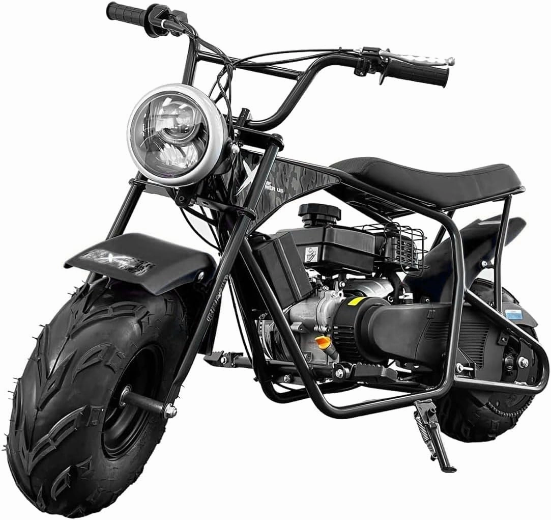 XtremepowerUS 99cc 4-Stroke Mini Dirt Bike 3.5HP Gas Powered Off Road Trail Bike Motorcycle, Mini Bike for Adults & Kids Weight Support Up to 185 LBS